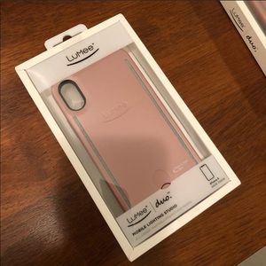 Lumee Duo IPhone X Case in Rose Gold